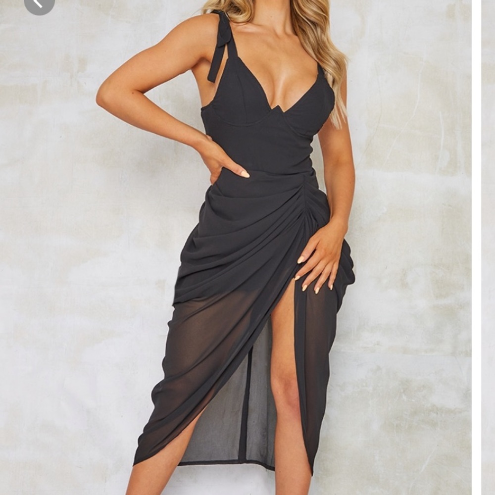 pretty little thing black dress